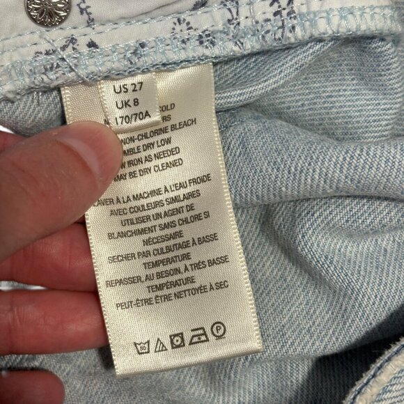 We The Free - Free People Raw Hem 5" Inseam Jean Shorts Women's Waist Size 27 - Picture 6 of 8